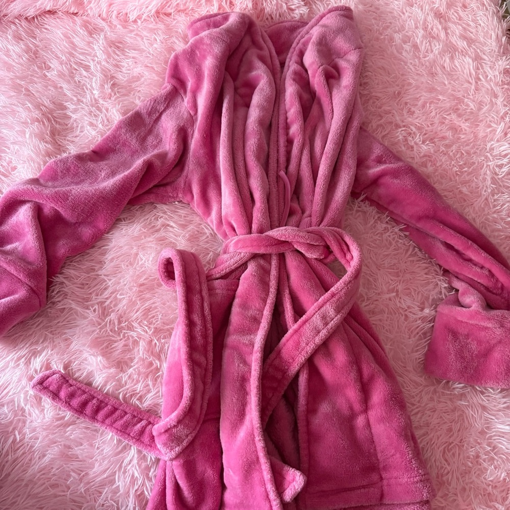 Cozy Pink Plush Robe
